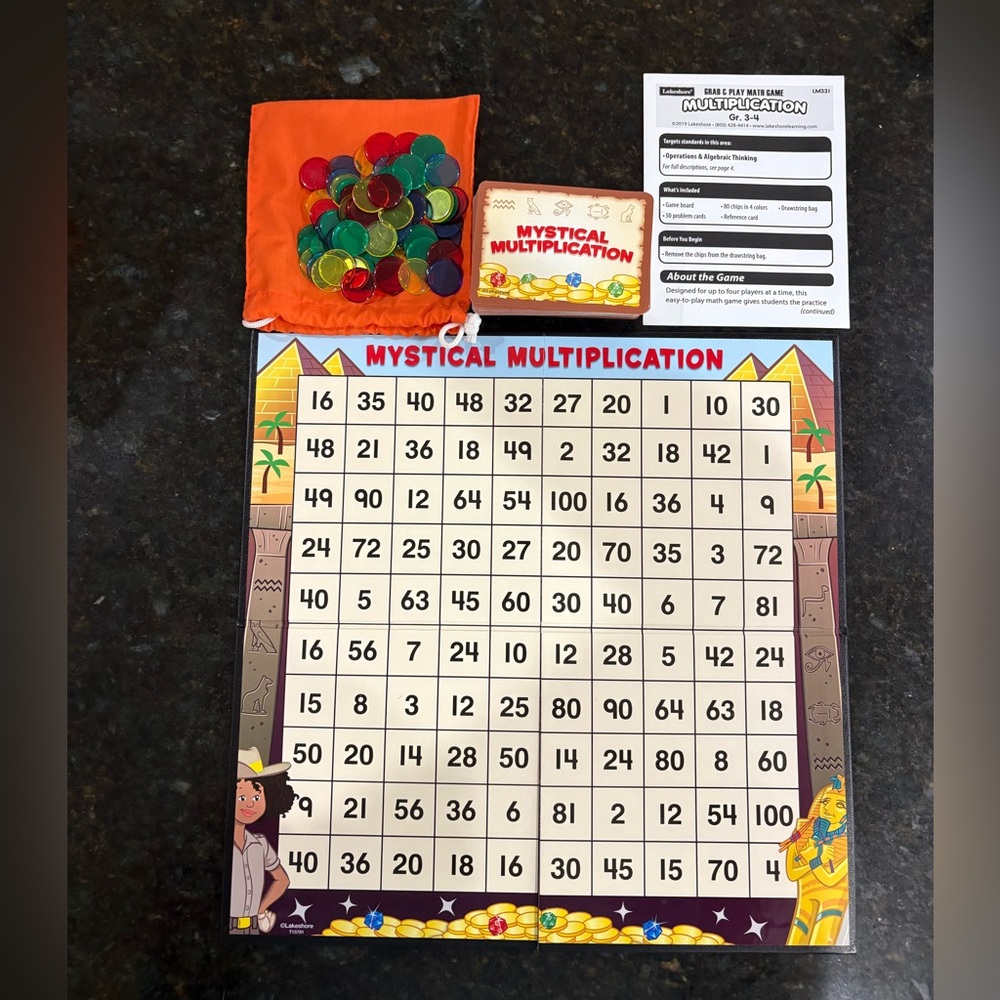 Lakeshore Multiplication Math Game - Picture 2 of 2